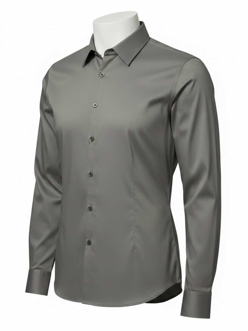 Van Heusen Men's Dress Shirt in Gray - Classic Point Collar